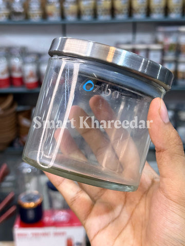 Ziba Airtight 1/2kg Glass Jar with Steel Lid