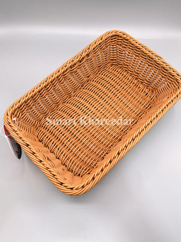 Ziba Hand Woven High Quality Weave Basket Rectangle - 31x21x8cm