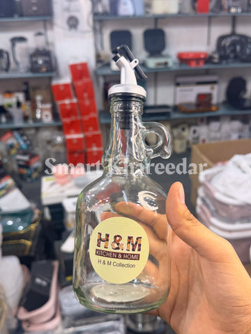 Antique Glass Oil Bottle with Funnel