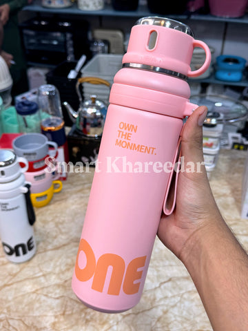 ONE 1000ml Stainless Steel Insulated Water Bottle – Hot & Cold Thermo Flask