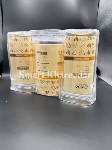 1.5kg Ziba Crystal Acrylic Jar with Acrylic Airtight Lid