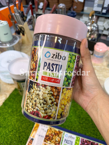 2L Ziba Plastic Airtight Pet Jar - Size 5