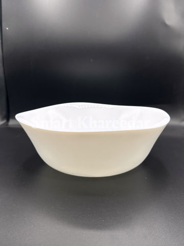 White Marble Stone Serving Bowl Square Shape (2kg)