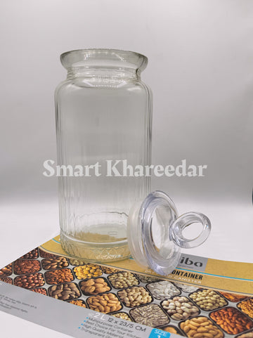 2kg Ziba Glass Canister Jar - Size 5