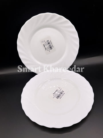 Marble Stone Dinner Plate Round - Paras Opal Rice Plate - 10 inches
