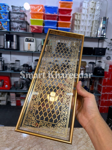 Rectangle Acrylic Turkish Serving Plate - 15x6 inches