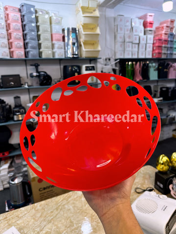 Large Plastic Round Bowl - Fruit Basket