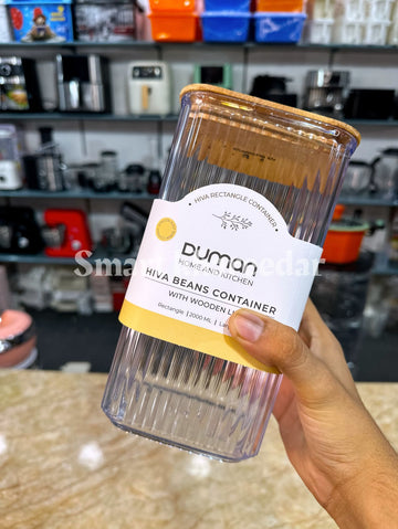 Duman 2L Acrylic Jar with Wooden Lid