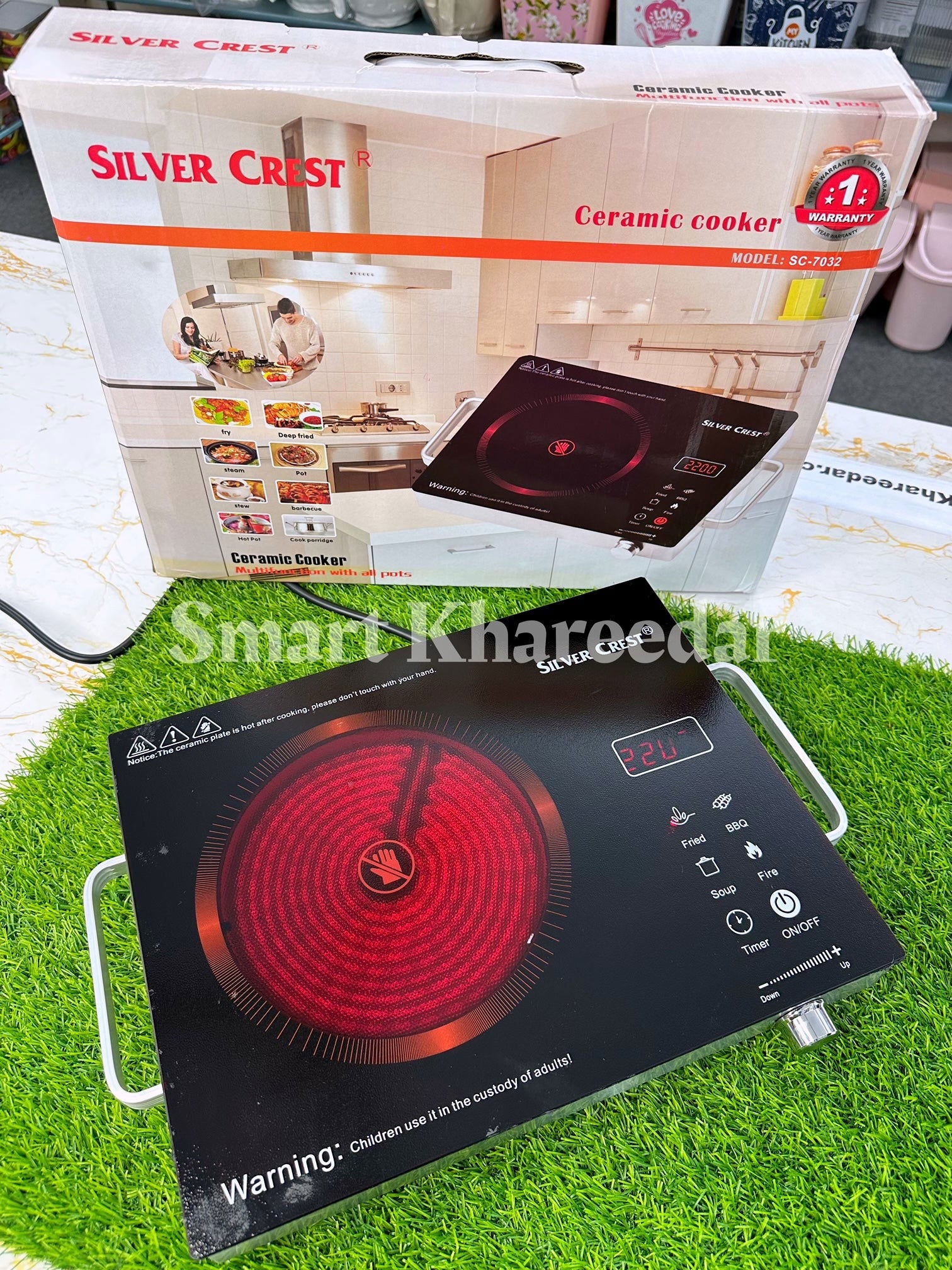 Silver Crest 2200W Electric STOVE SC-7032 - Smart Khareedar