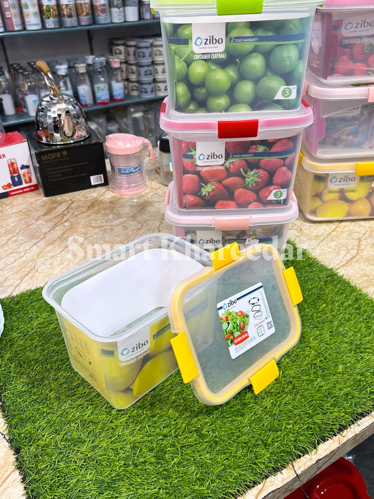 3L Ziba Airtight 4-Lock Seal Bowl Container