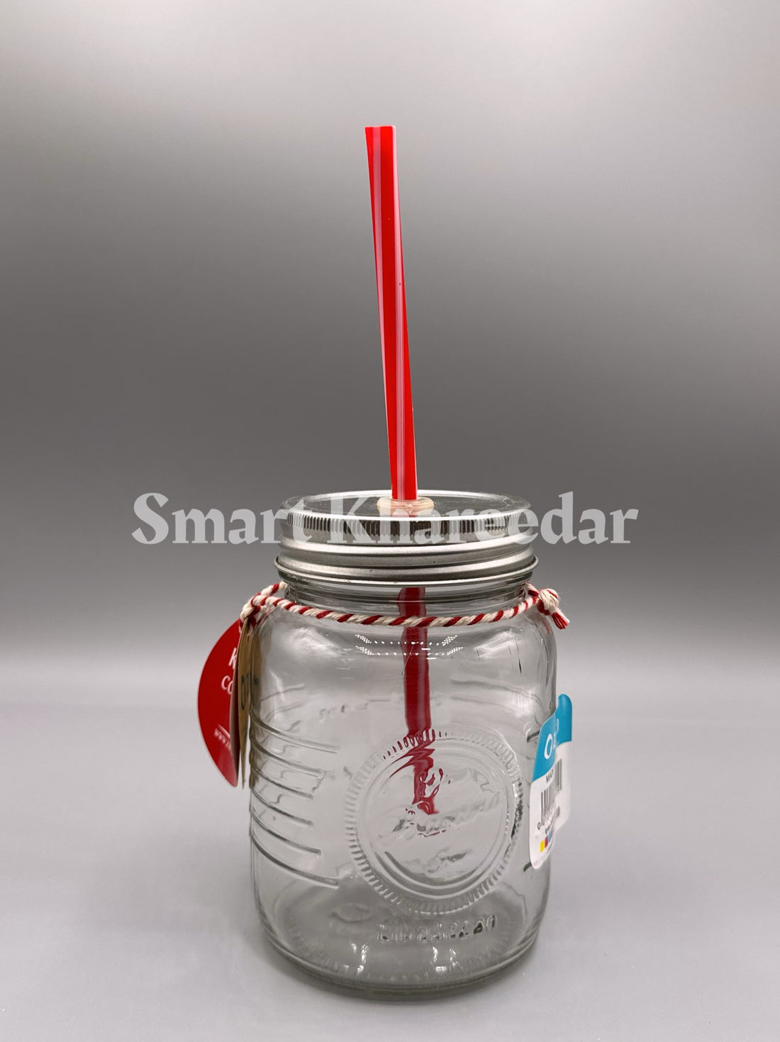Ziba 400ml Glass Ditox Mug with Straw - Sipper
