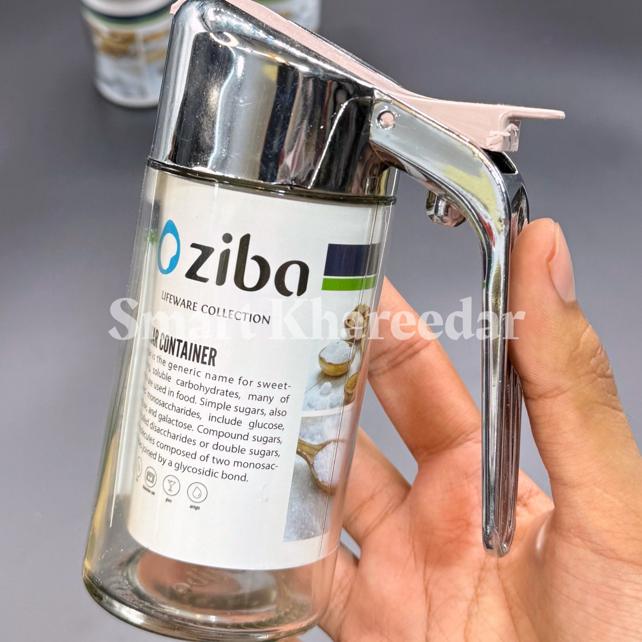 Ziba Glass 300ml Dispenser Container | Sugar Pot