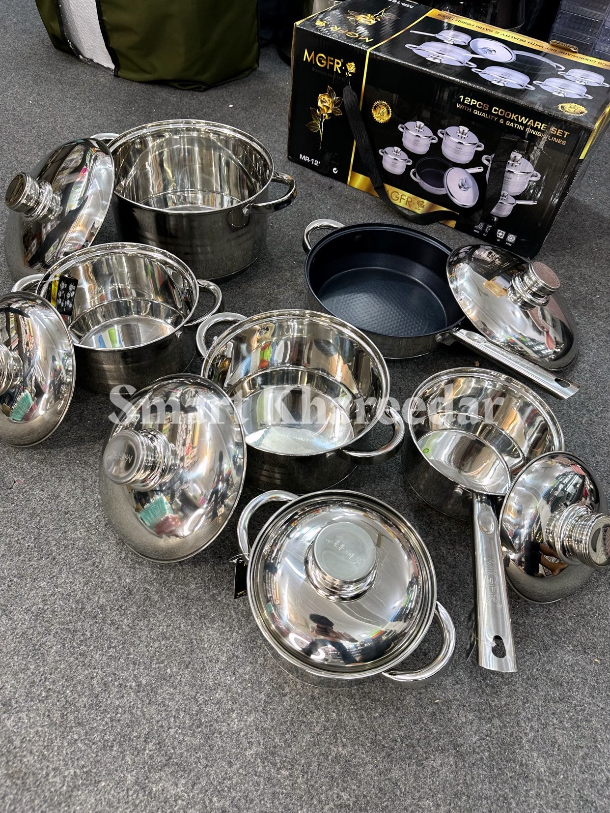 MGFR® 12-Piece Stainless Steel Cookware Set (MR-755G)