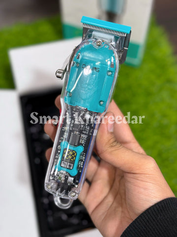 DALING (original) DL-1539 Full Transparent Visible Professional Hair Clippers Trimmer 180 min Runtime 5 Length Settings