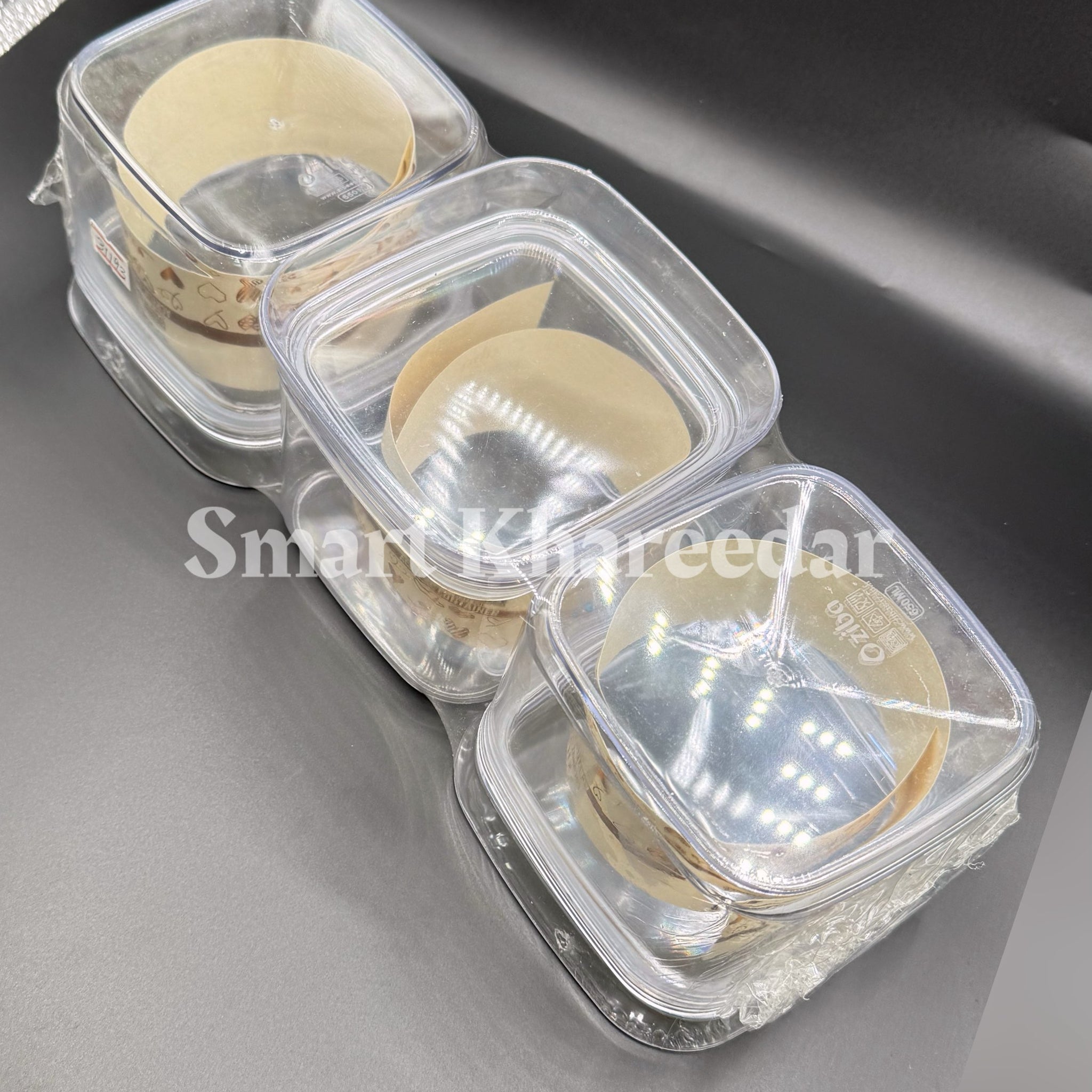 1/2kg Ziba Crystal Acrylic Jar with Acrylic Airtight Lid