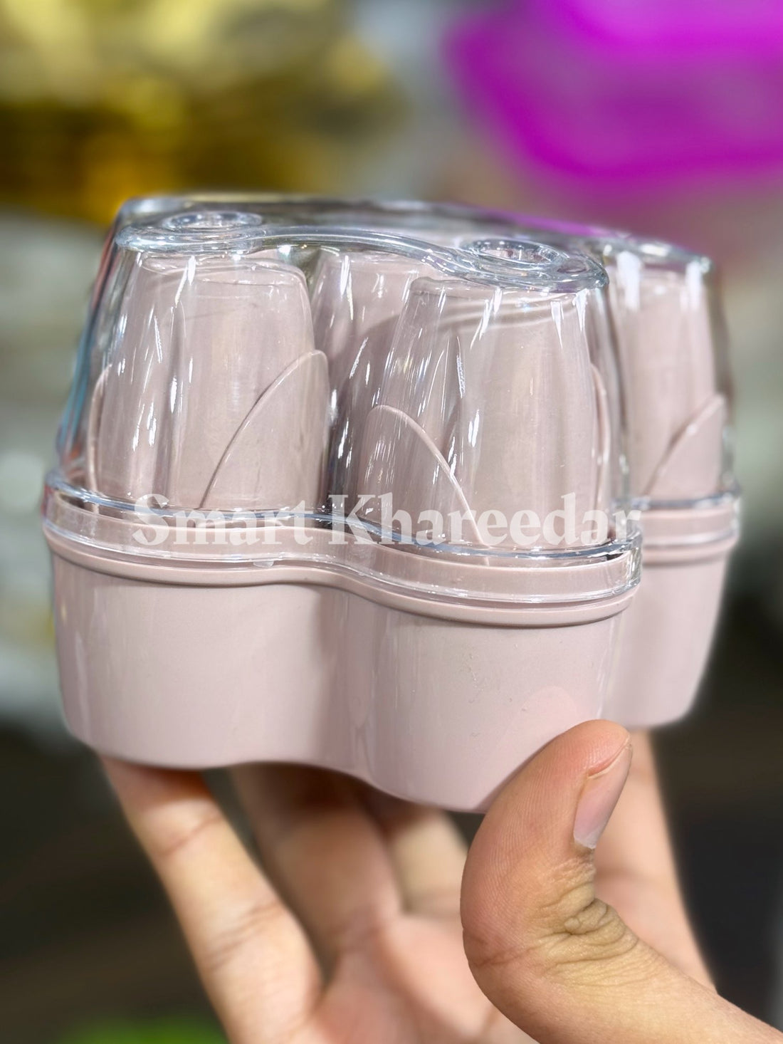 6pc Flower Shape Salt & Pepper Shaker set with Acrylic Box - Namak Dani set