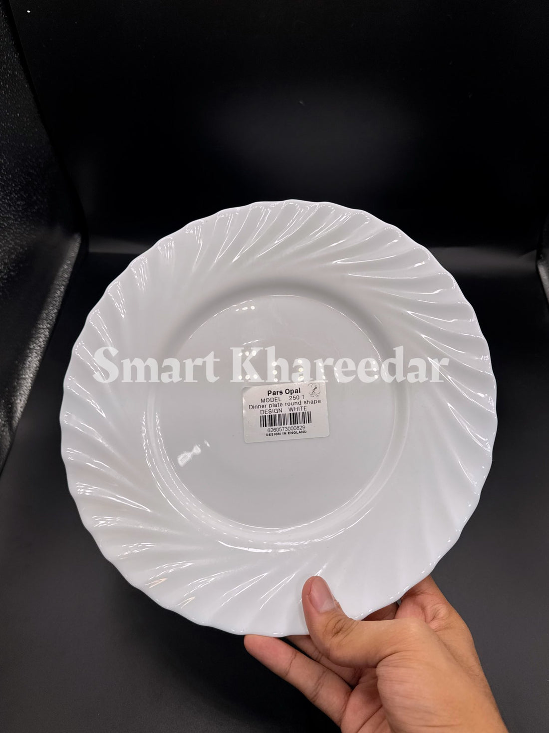 Marble Stone Dinner Plate Round - Paras Opal Rice Plate - 10 inches