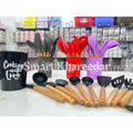 12 pcs Silicone Cooking Spoon Set with stand - Smart Khareedar