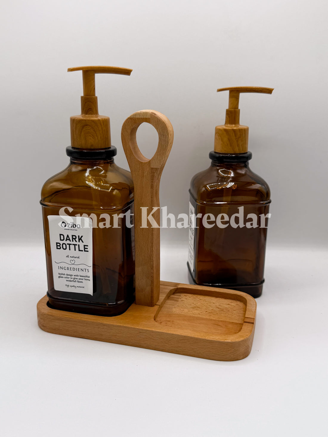 Ziba 2pc Wooden Liquid Holder Set (Vanish) - Saucer Set
