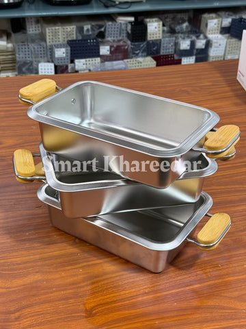 Stainless Steel Toaster Oven Baking Pan and Serving Tray | Bread molds