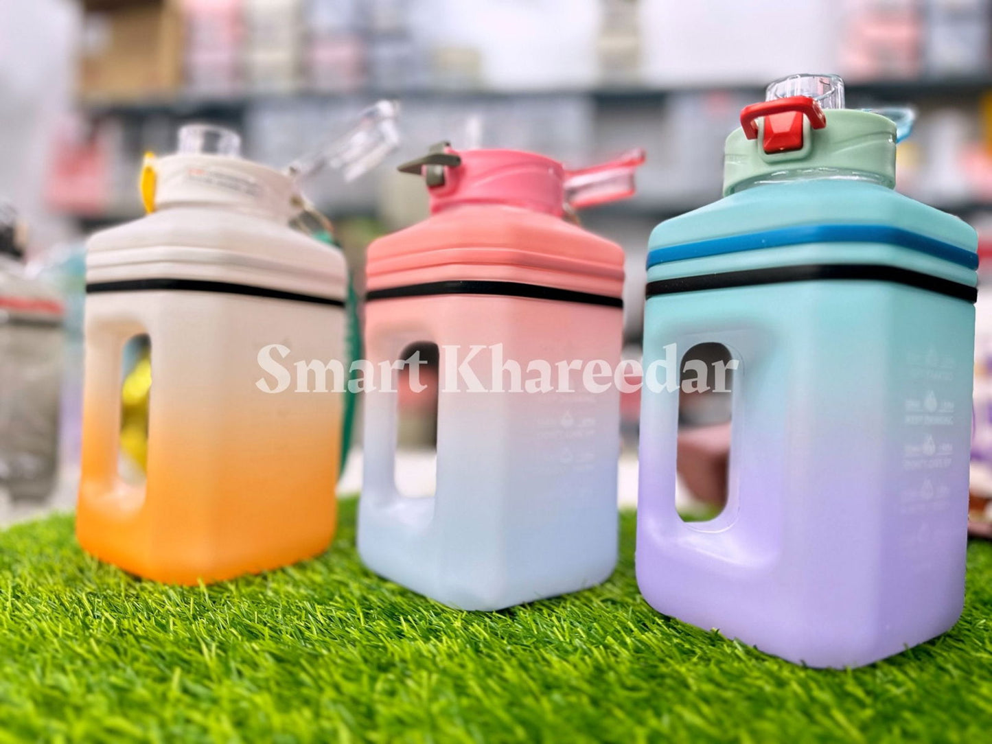 1L Plastic WATER BOTTLE [Gallon style] - Smart Khareedar