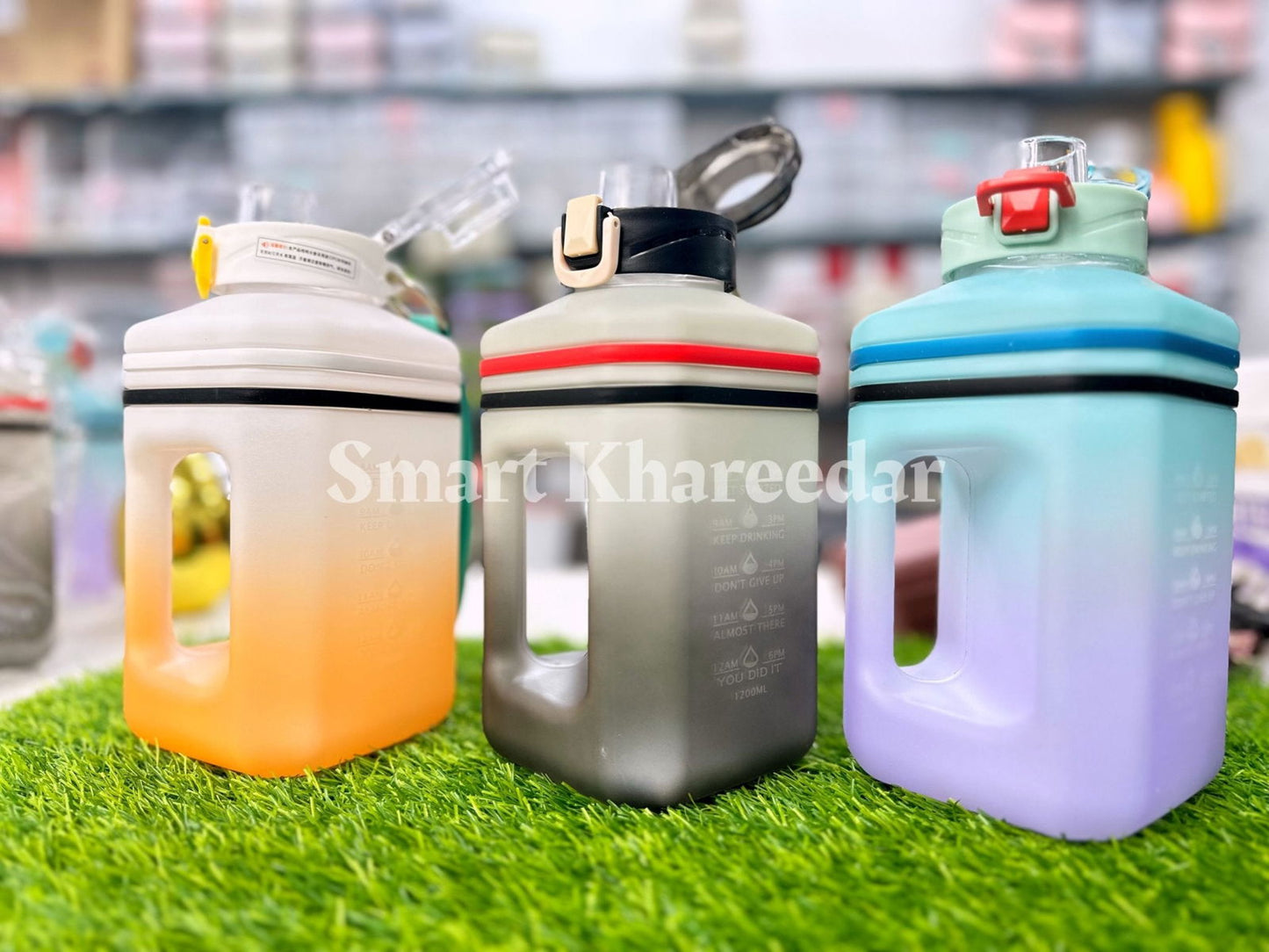 1L Plastic WATER BOTTLE [Gallon style] - Smart Khareedar