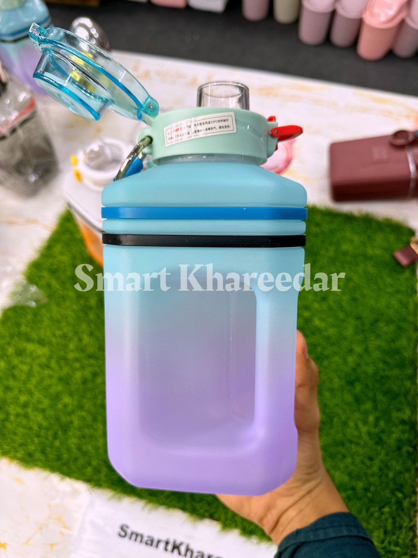 1L Plastic WATER BOTTLE [Gallon style] - Smart Khareedar