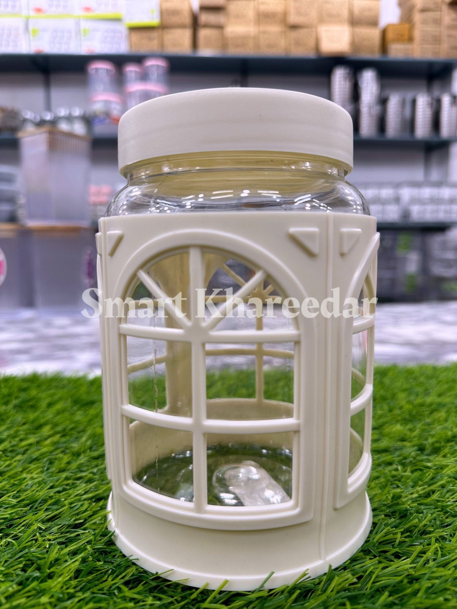 1kg Merce Plastic Window Jar - Smart Khareedar