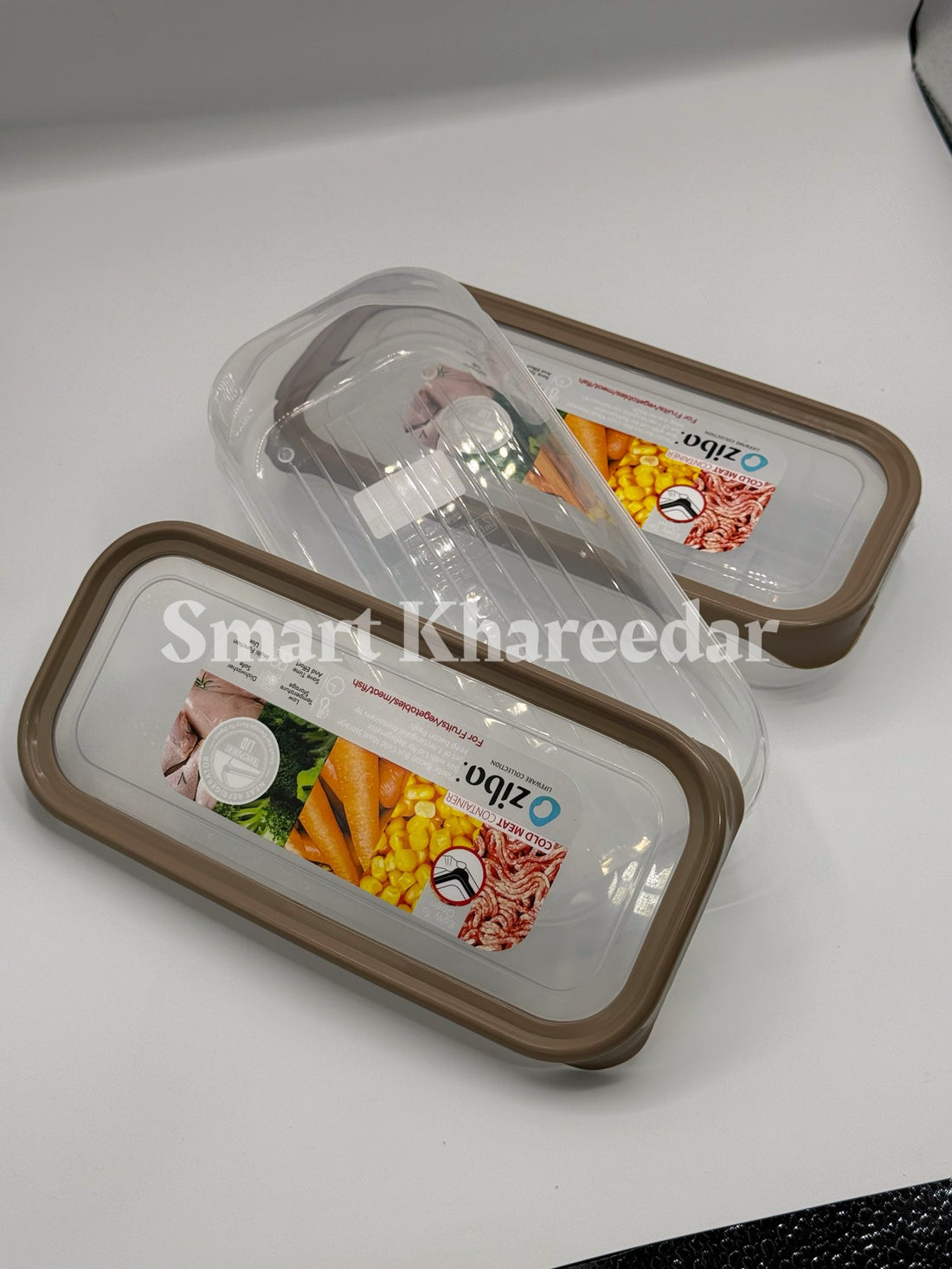 Pack of 2 Ziba Flexible Freezer Tray with Airtight Lid