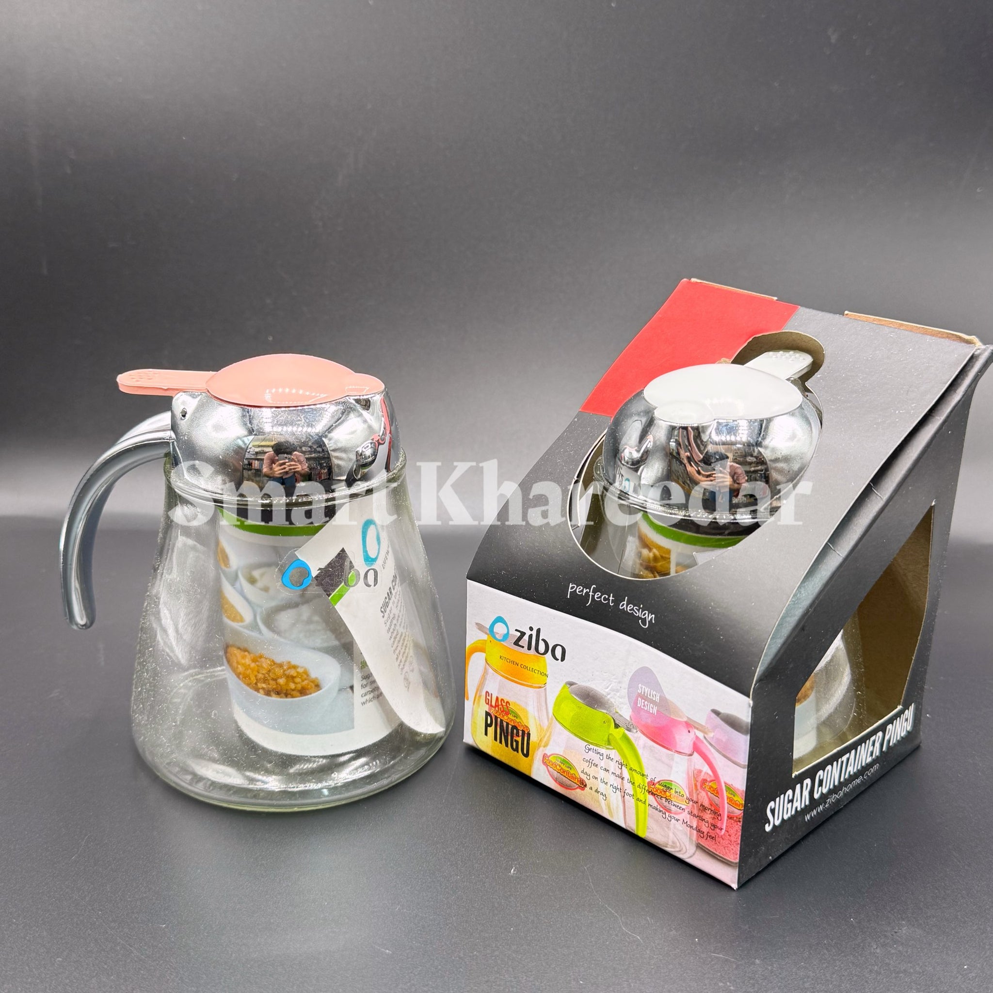 Ziba Pingo Glass Sugar Pot | Oil Jar - 300ml