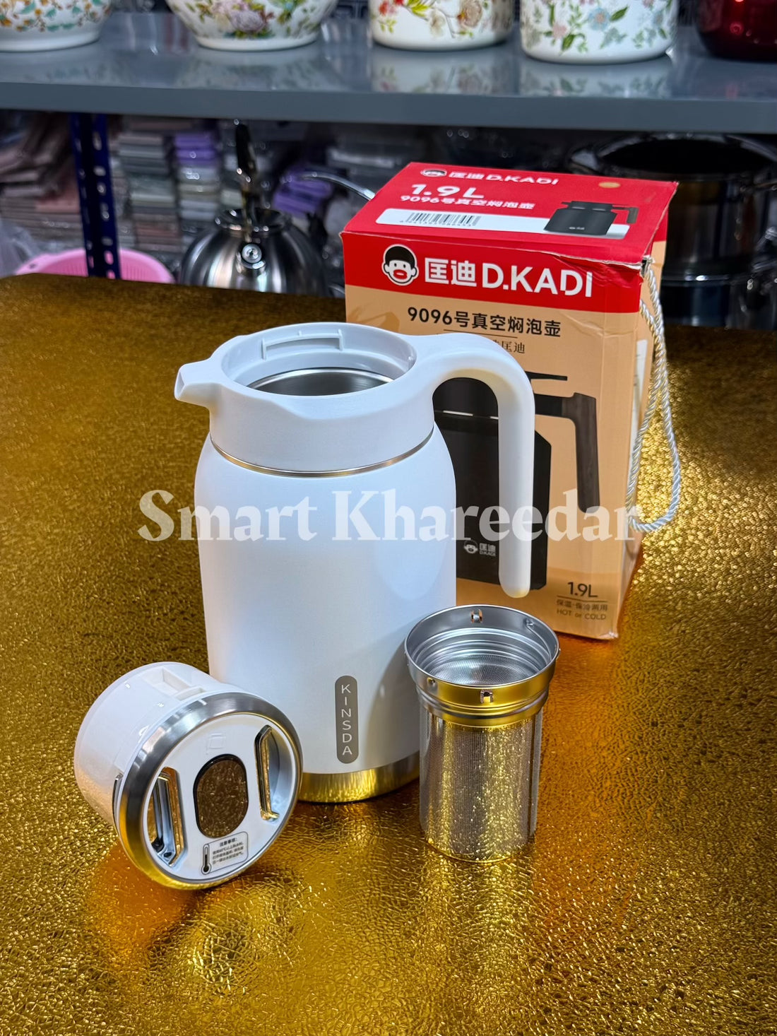 KINSDA temperature FLASK | 2.0 Stainless Steel Thermos | Double Insulation with Strainer