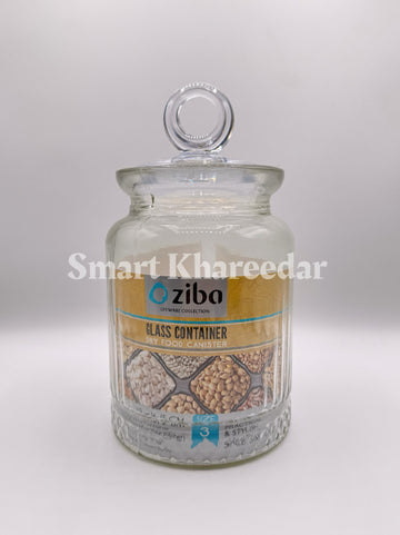 1kg Ziba Glass Canister Jar - Size 3