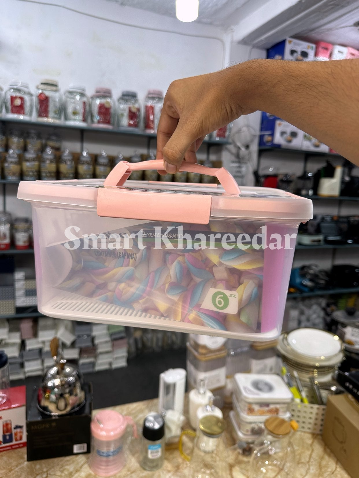 6L Ziba Airtight 4-Lock Seal Bowl Container