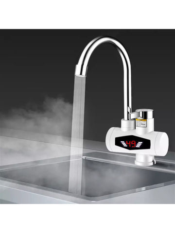 Sunlight Instant Water Heating Faucet - Lot Imported, Hot Water Tap Instant Heating Electric Water Heater Faucet, instant electric water heater tap, instant electric geyser, Electric Water Tap, Water Heater, Digital Display with Shower Head for kitchen an
