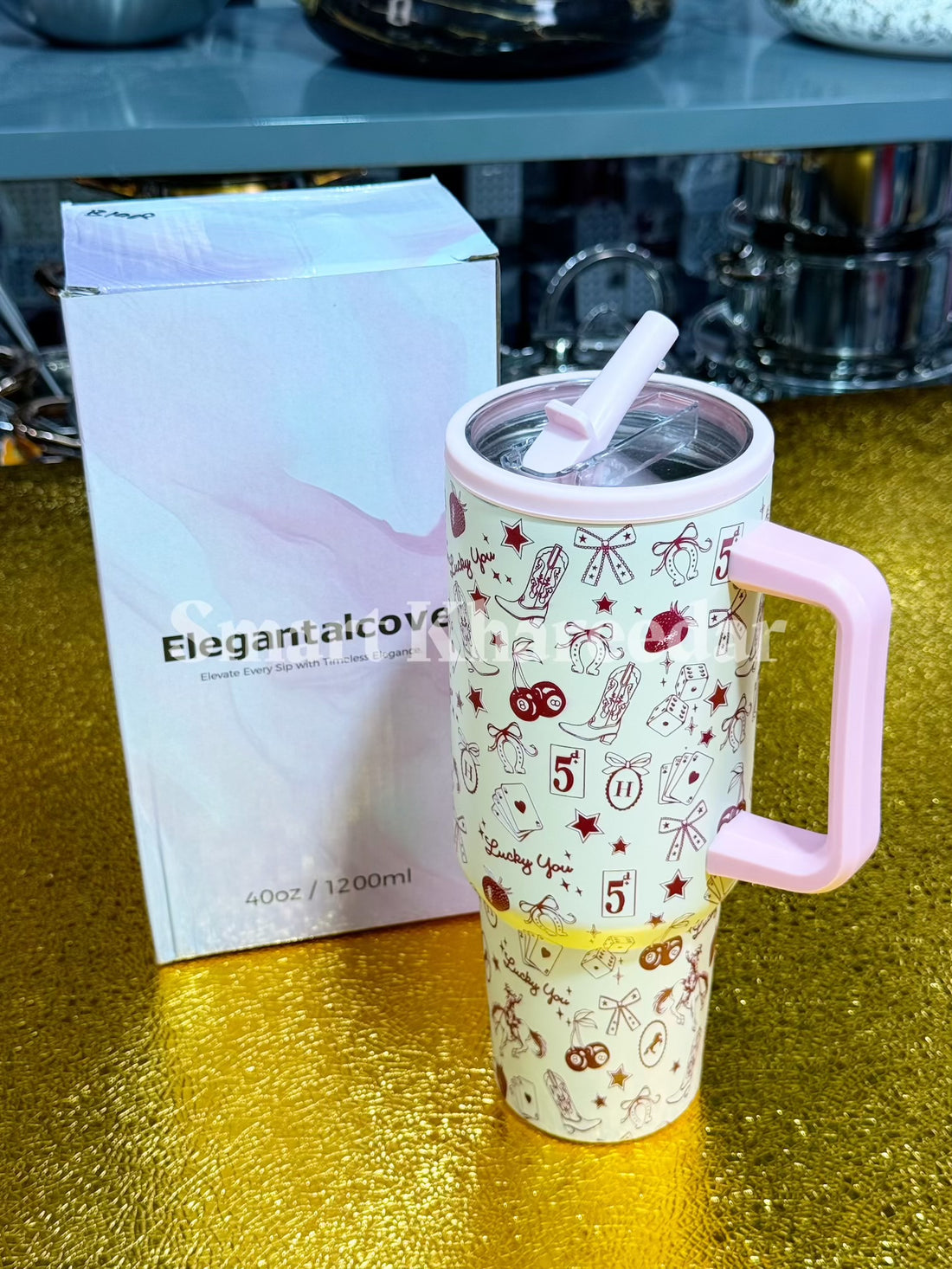 40oz | 1200ml Stanley Style Sipper Tumbler | Modern Prints