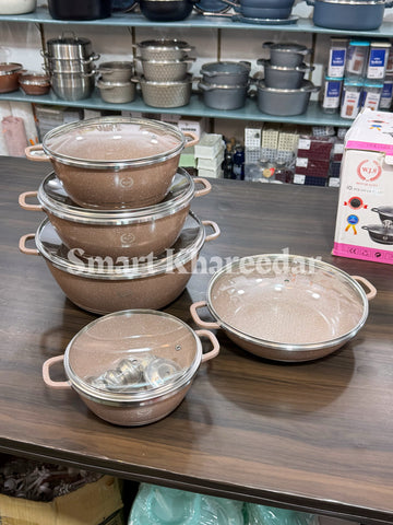 WJS 10pc Die Cast Non-Stick Cookware Set