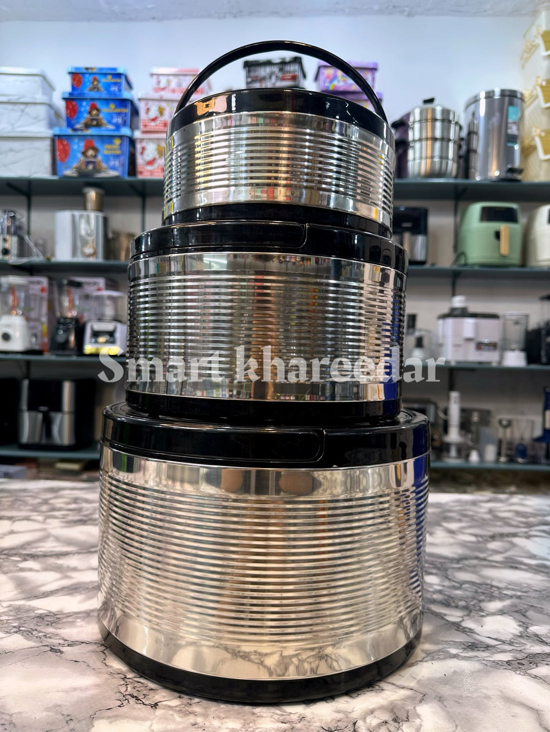 3pc Drum Steel Hotpot Set