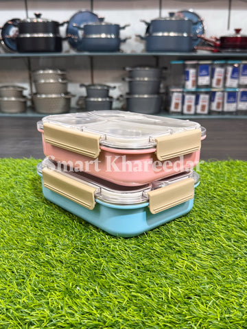 Banto 3 Section Separate Isolation Airtight Hot&Cool Lunch Box - Tiffin Box