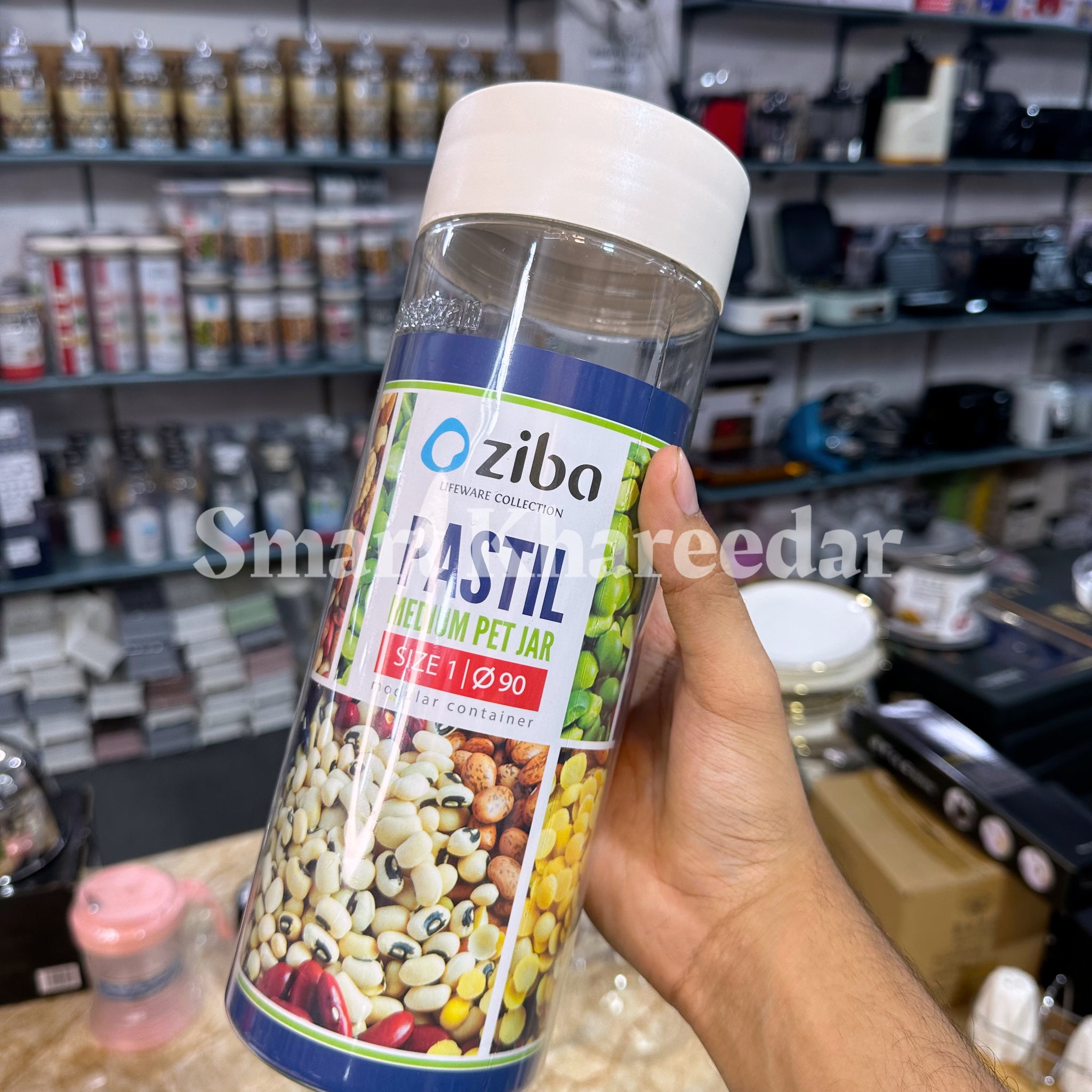 2kg Ziba Plastic Airtight Pet Jar - Size 3 | Spaghetti Jar