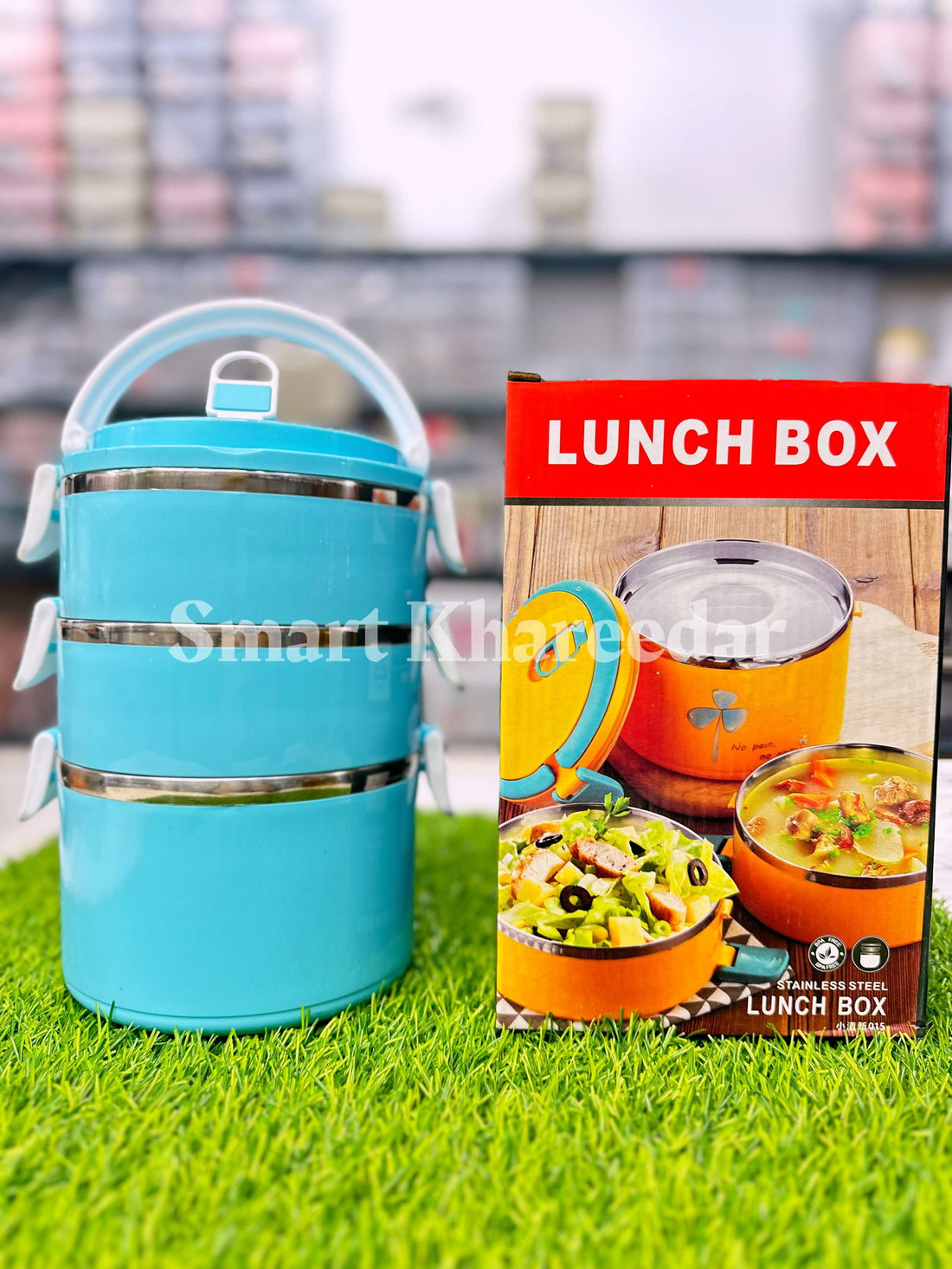 3 Layer Hot & Cool Office Lunch Box - Smart Khareedar