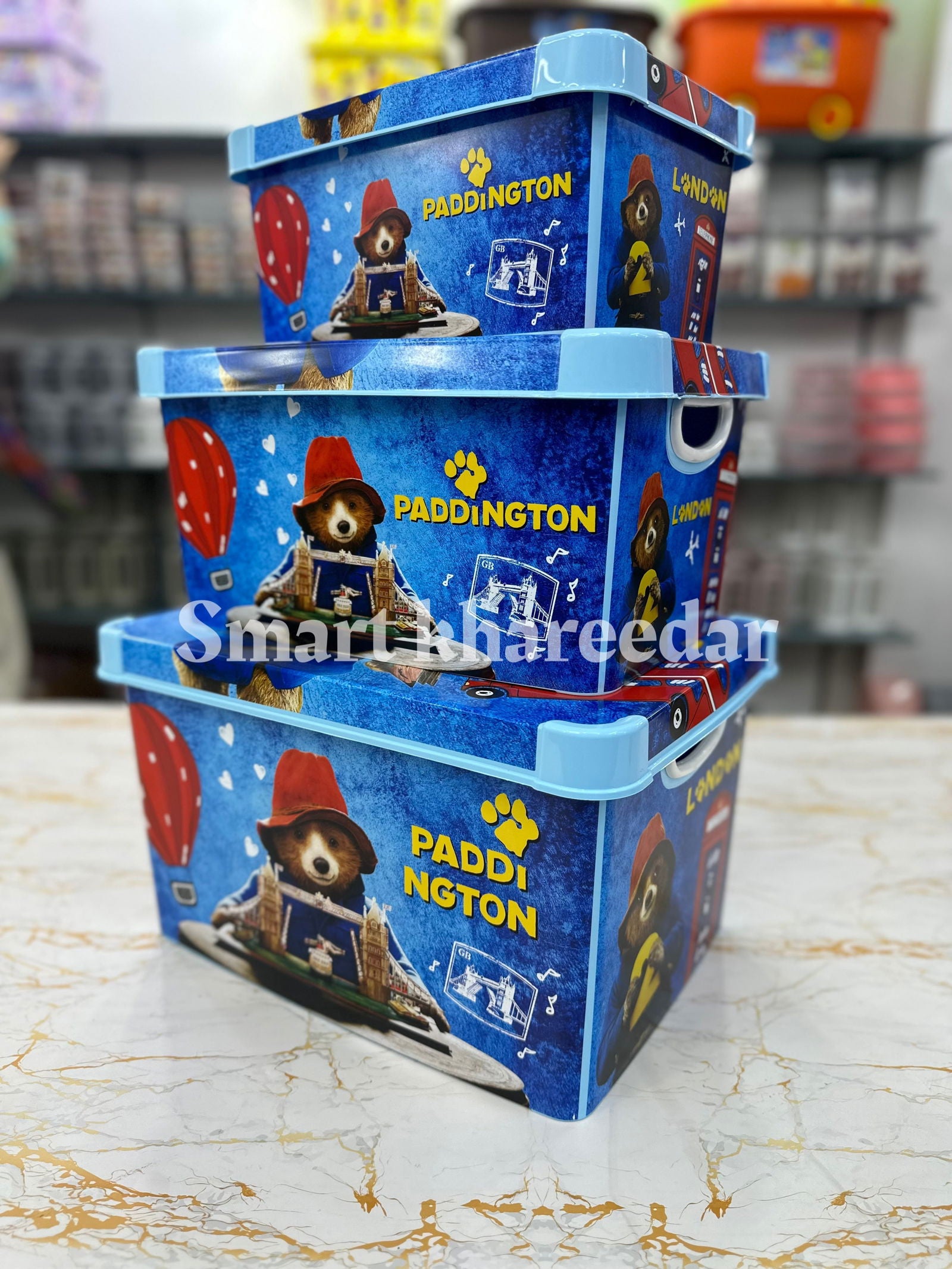 3pc Big TOY BOX set [ with character ] - Smart Khareedar