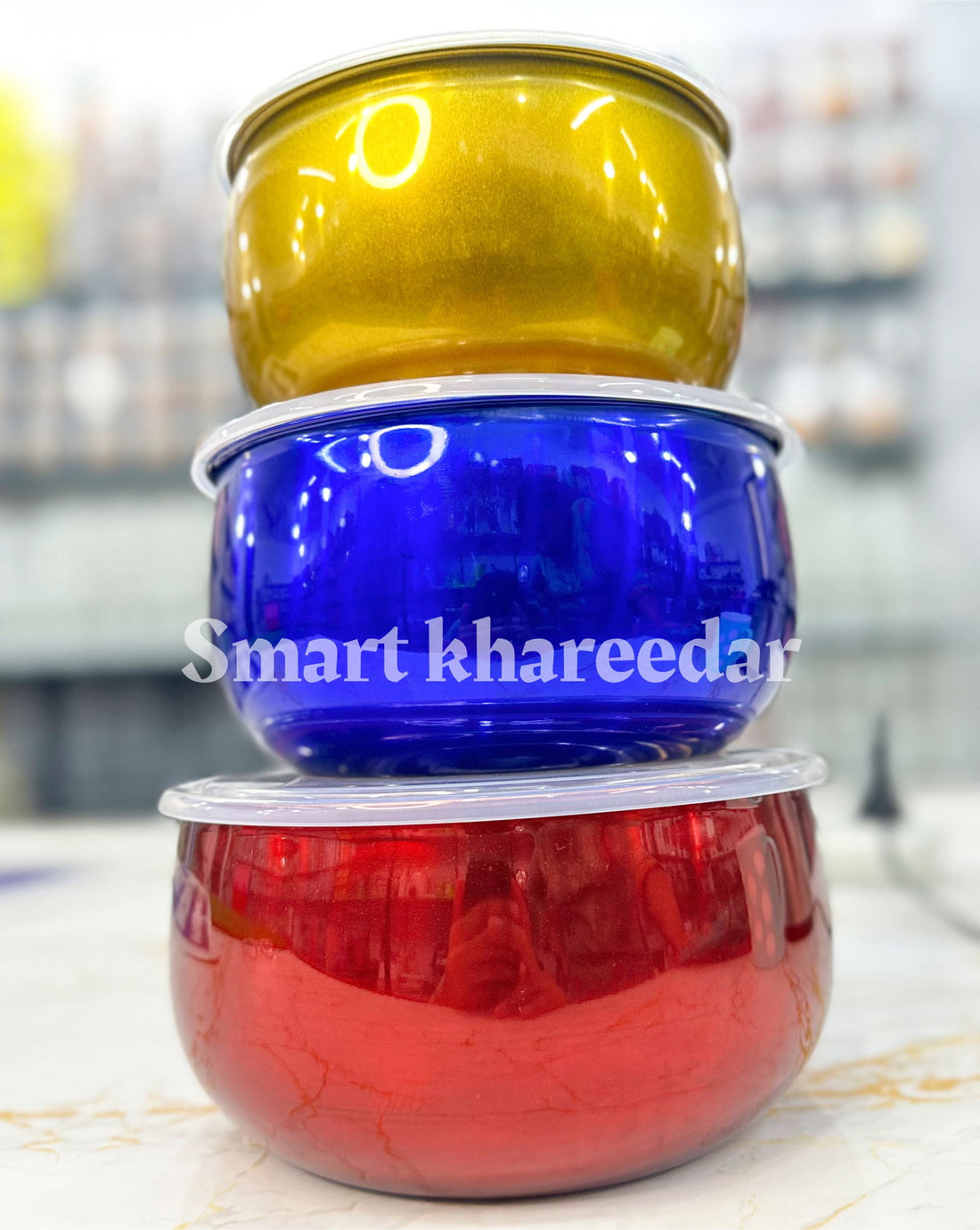 3pc Colorful Steel Drum Bowl Set - Smart Khareedar