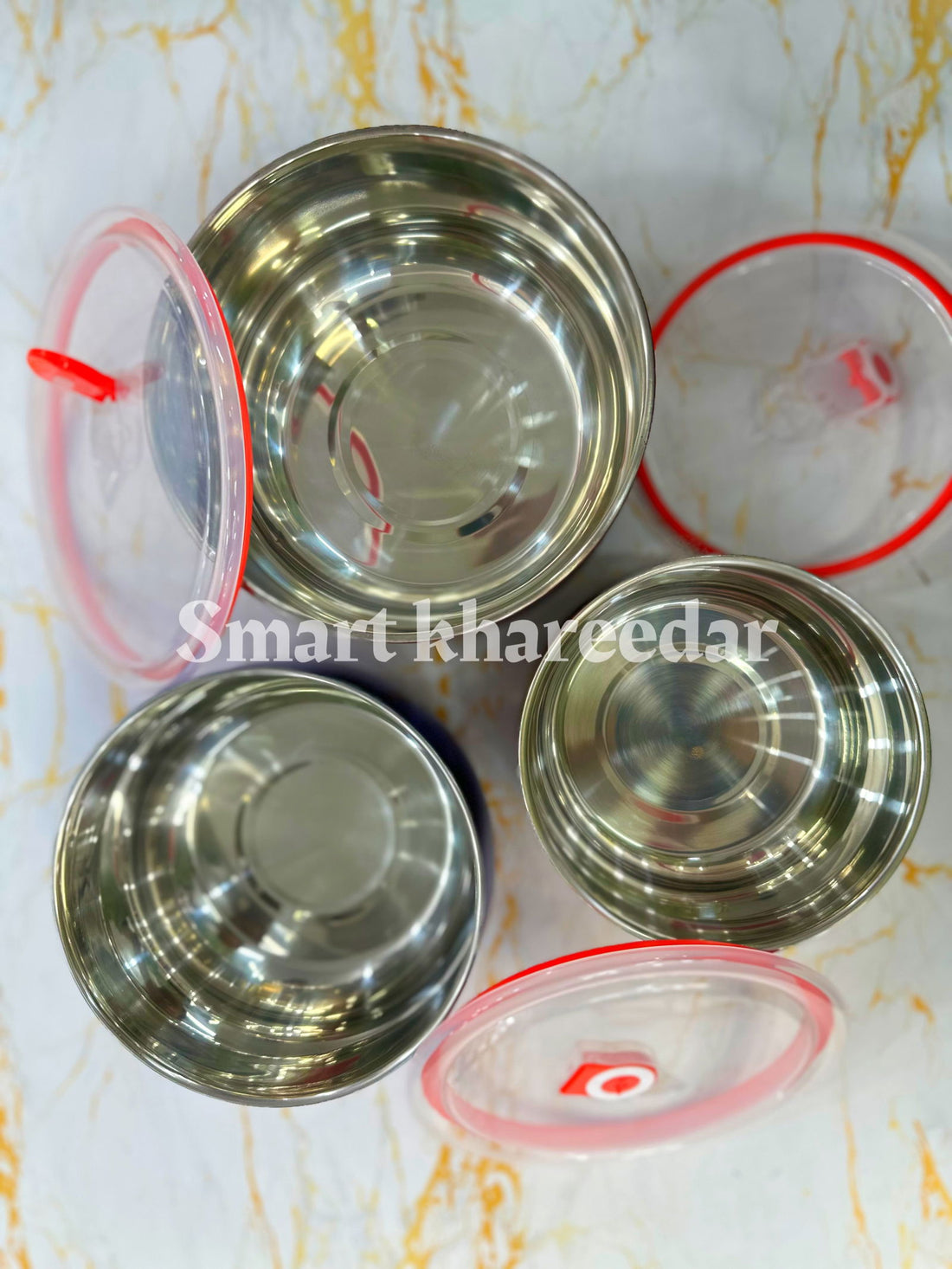 3pc Colorful Steel Drum Bowl Set - Smart Khareedar