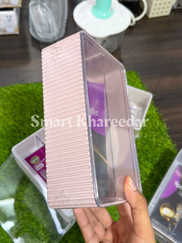 2 Section Rima Container with Acrylic Lid - Cutlery Organizer | Cookie Box