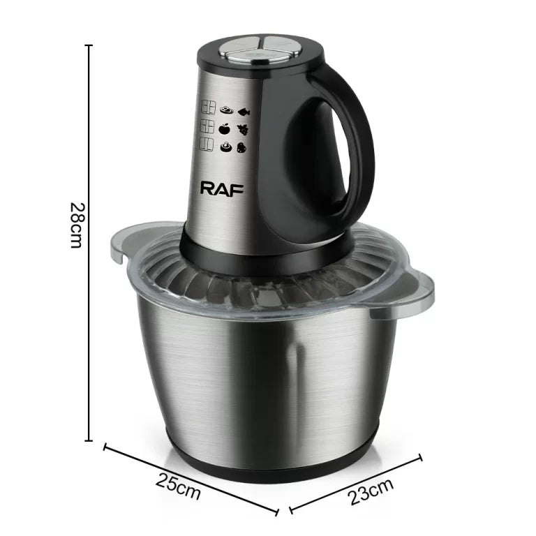 RAF 3L Electric Meat CHOPPER R.7032 + 🥩FREE Hand Chopper 2L 🆓