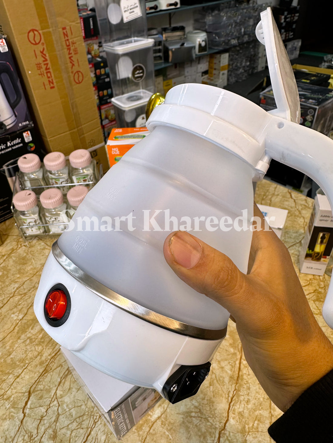 Foldable Silicone Electric Kettle 600W