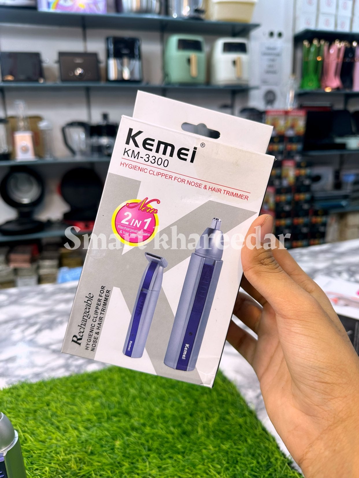 Kemei KM-3300 Hair Clipper and Nose Trimmer 2in1