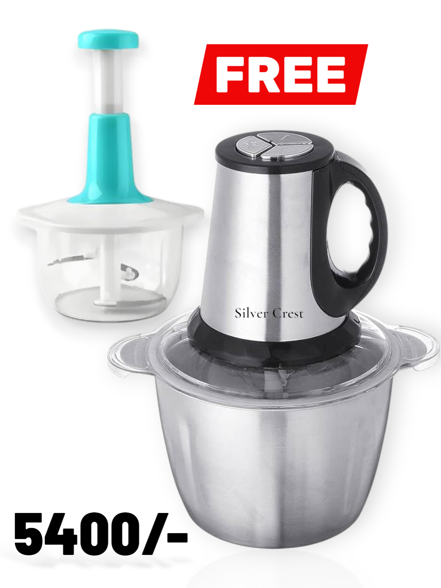 Silver Crest  3L Electric Meat CHOPPER SC-402 + 🥩FREE Hand Chopper 2L 🆓