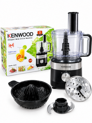 Kenwood 4in1 MultiFunction Food Processor Chopper | Shredder | Grater and Citrus Juicer | KN-619