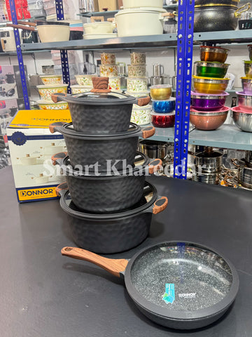 DONNOR 10pc Die-Cast Granite Cookware Set | make life easier